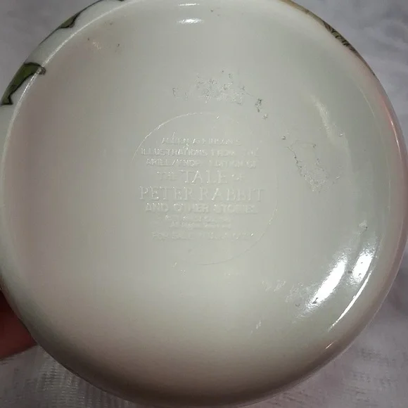 Vintage Peter Rabbit Mug Child Size Two Handles Beatrix Potter 1987 - Picture 6 of 9